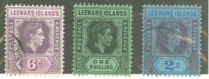 Leeward Islands #110-112 Used Single (King)