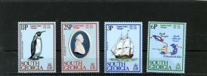 SOUTH GEORGIA 1979 Sc#52-55 SHIPS/CAPTAIN COOK SET OF 4 STAMPS MNH 