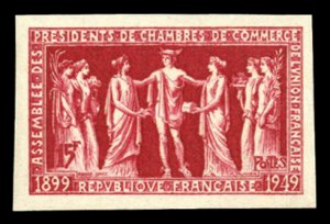 France, 1900-1950 #633 (YT 849) Cat€27, 1949 Assembly of the Presidents of ...