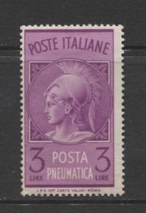 Italy - Scott D19 - Pneumatis Post -1947 - MLH - 3 Lira Stamp