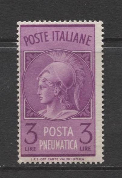 Italy - Scott D19 - Pneumatis Post -1947 - MLH - 3 Lira Stamp