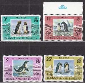 British Antarctic Territory - 1979 Penguins Fauna Sc# 72/75 - MNH (7268)   