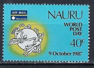 Nauru 338 MNH 1987 World Post Day (ak2855)