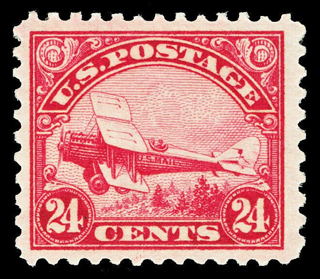 Scott C6 1923 24c Biplane Airmail Issue Mint VF OG NH Cat $130