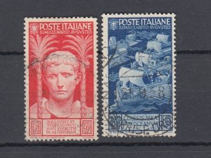 J45985, JL Stamps 1937 italy used #383-4