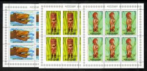 AITUTAKI 1978 CAPTAIN COOK in HAWAII Set in Sheetlets Scott 160-162 MNH