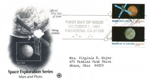 US FIRST DAY COVERS SPACE EXPLORATION SERIES COMPLETE SET OF 10 STAMPS 1991 (5)