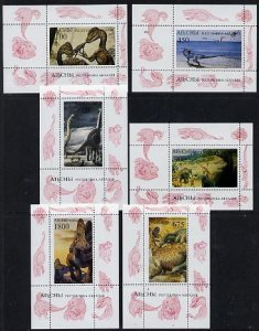 ABKHAZIA - 1995 - Prehistoric Animals - Perf 6 Souv Sheets -M. N.H-Private Issue