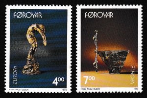 Faroe Is. Contemporary Art Europa CEPT 2v 1993 MNH SC#252-253 SG#241-242