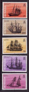 Bermuda-Scott#482a//496a-Unused NH set-Shipwrecks-Inscribed 1989 or 1990-  