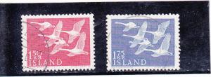 Iceland  Scott#  298-9  Used