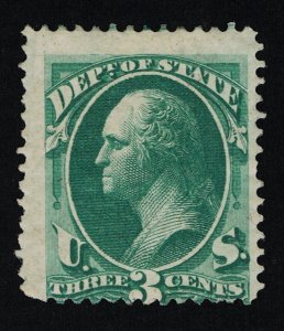 AFFORABLE GENUINE SCOTT #O59 MINT OG H 1873 CBNC DEPT OF STATE OFFICIAL #19512