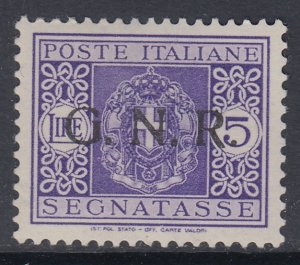 ITALY - RSI (Social Republic) Tax n.57 cv 1080$ Signed Oliva MNH** Verona issue
