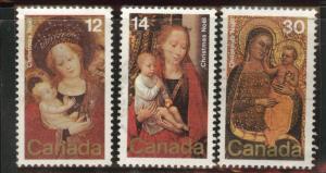 Canada Scott 773-775  used 1978 Madonna stamp set