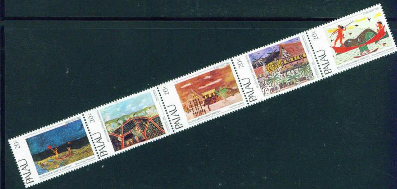 Palau US Trust Territory Scott 28-32 MNH** Strip of 5