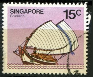 Singapore Sc#339 Used, 15c multi, Ships (1980)