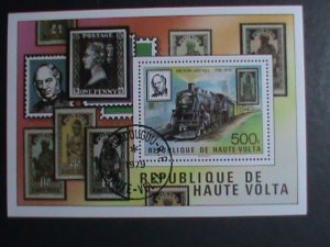 UPPER VOLTA- STAMPS EXHIBITION-FANCY CANCEL S/S VF    WE SHIP TO WORLDWIDE