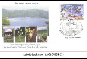 INDIA - 2003 SANJAY GANDHI NATIONAL PARK MUMBAI SPECIAL COVER WH SPECIAL CANCL.