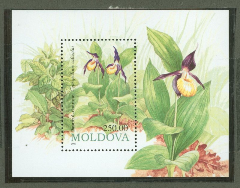 Moldova #104  Souvenir Sheet (Flowers)
