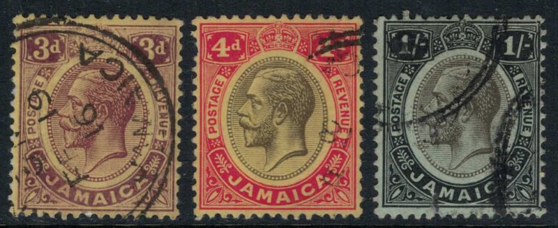 Jamaica #71-3  CV $9.70  (tiny tear on 73)