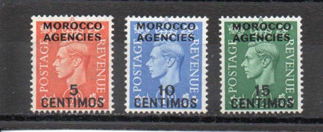 Great Britain - Offices in Morocco 99-101 MNH