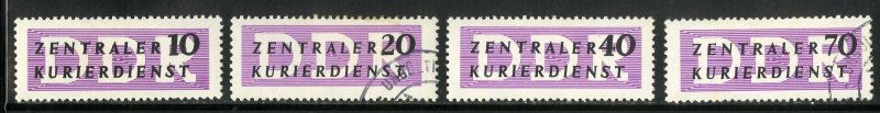 GERMANY DDR O33-O36 USED SCV $4.20 BIN $2.00