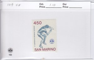 San Marino 1109 Table Tennis mnh