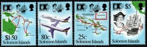 SOLOMON ISLANDS SG728/31 1992 500TH ANNIV OF DISCOVERY OF AMERICA MNH