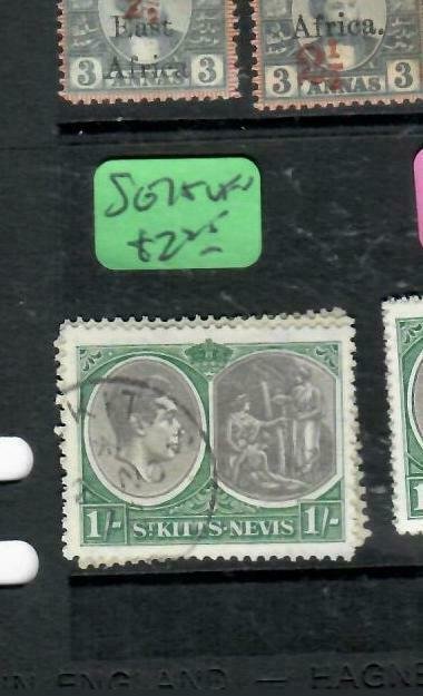 ST KITTS NEVIS (P2602B) KGVI 1/- SG 75   VFU