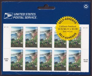 Scott #3438 California Half Sheet of 20 Stamps - Sealed