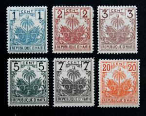 Haiti #38-43 Mint Hinged MH Complete Set 1896