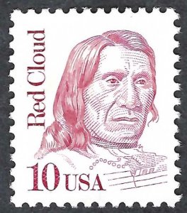 United States #2175 10¢ Red Cloud (1987). MNH