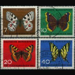 GERMANY 1962 - Scott# B380-3 Butterflies Set of 4 Used