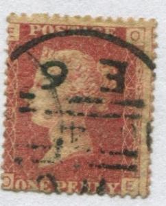 Great Britain SC# 33 PLATE #191 Victoria 1p Used