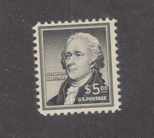 USA # 1053 VF-MNH $5 ALEXANDER HAMILTON CAT VALUE $55