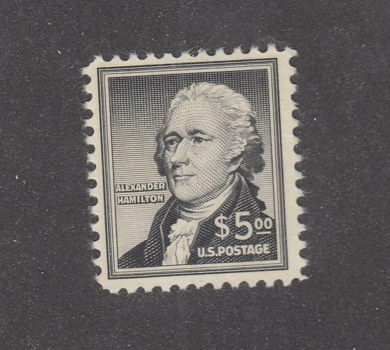 USA # 1053 VF-MNH $5 ALEXANDER HAMILTON CAT VALUE $55