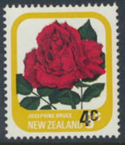 New Zealand  SG 1201 SC# 693 Opt Surcharge  MNH  Rose - see detail & scan