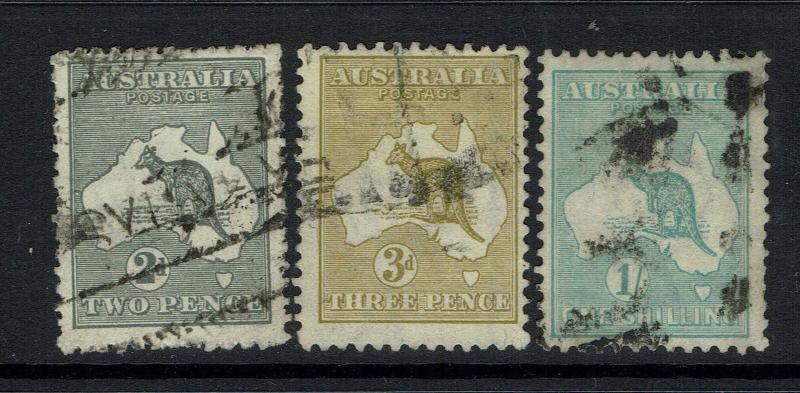 Australia SG# 35, 37, and 40 - Used - 050717