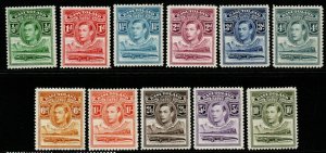 BASUTOLAND SG18/28 1938 DEFINITIVE SET MNH