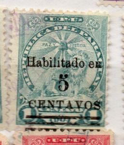 Paraguay 1908 Early Issue Fine Used 5c. Surcharged Optd 281594
