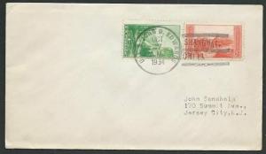 CHINA USA 1934 navy cover USS JOHN D EDWARDS at Shanghai...................61110