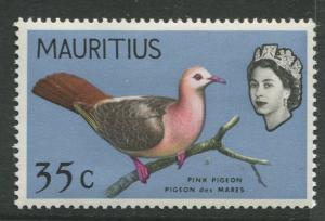 Mauritius - Scott 284 - Birds Definitive Issue-1965- MNH- Single 35c Stamp