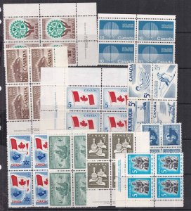 CANADA^^^^^OLDER  x10    MNH  BLOCKS  of  4   hcv  @  dca2910ca211 