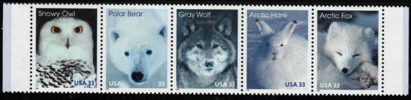 US Stamp #3292a MNH Arctic Animals Se-Tenant Strip of 5