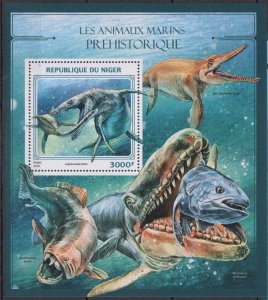 Oz0011 2016 Niger Fauna Reptiles Prehistoric Water Animals Bl Mnh