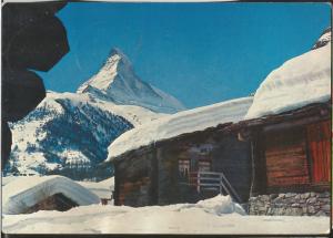 J) 1963 SWITZERLAND, POSTCARD, ZURICH, MULTIPLE STAMPS, AIRMAIL, FROM SWITZERLAN