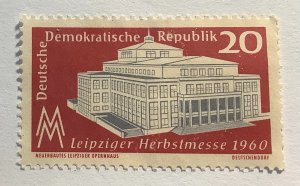 Germany DDR 1960 Scott 514 used - 20pf,  Leipzig Autumn Fair