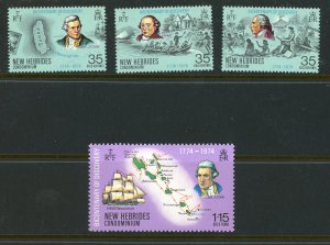 New Hebrides 189-192 MNH 1974