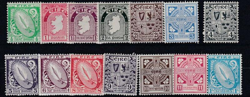 IRELAND 1940 - 49  S G 111 - 122  SET OF 14  CAT £120  