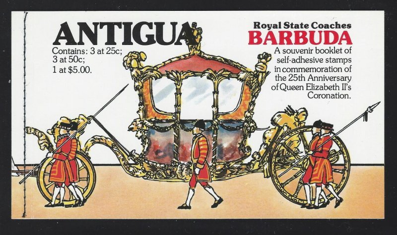 Barbuda Souvenir Booklet mnh  SC  355